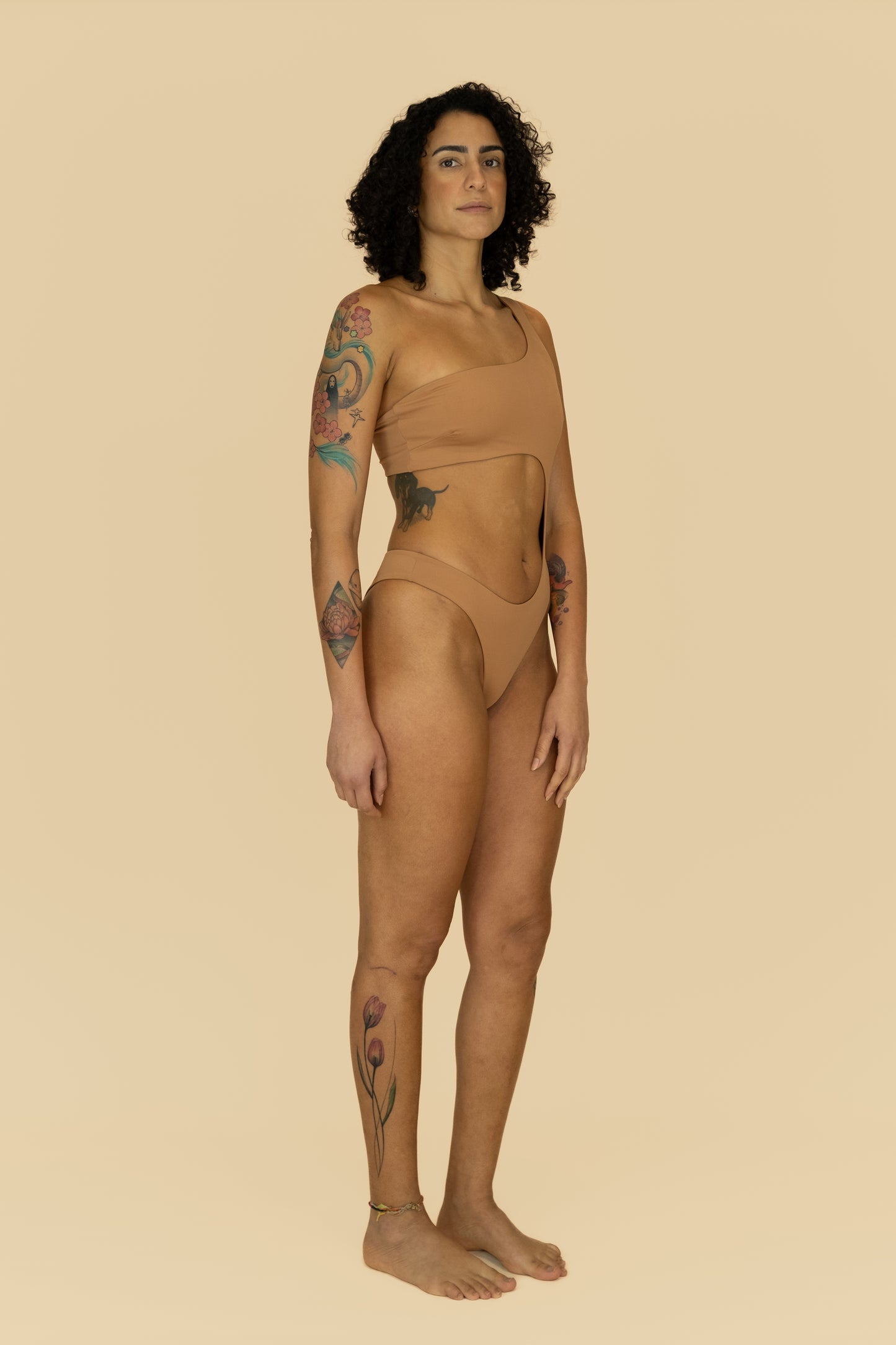 Odara Beige Swimsuit