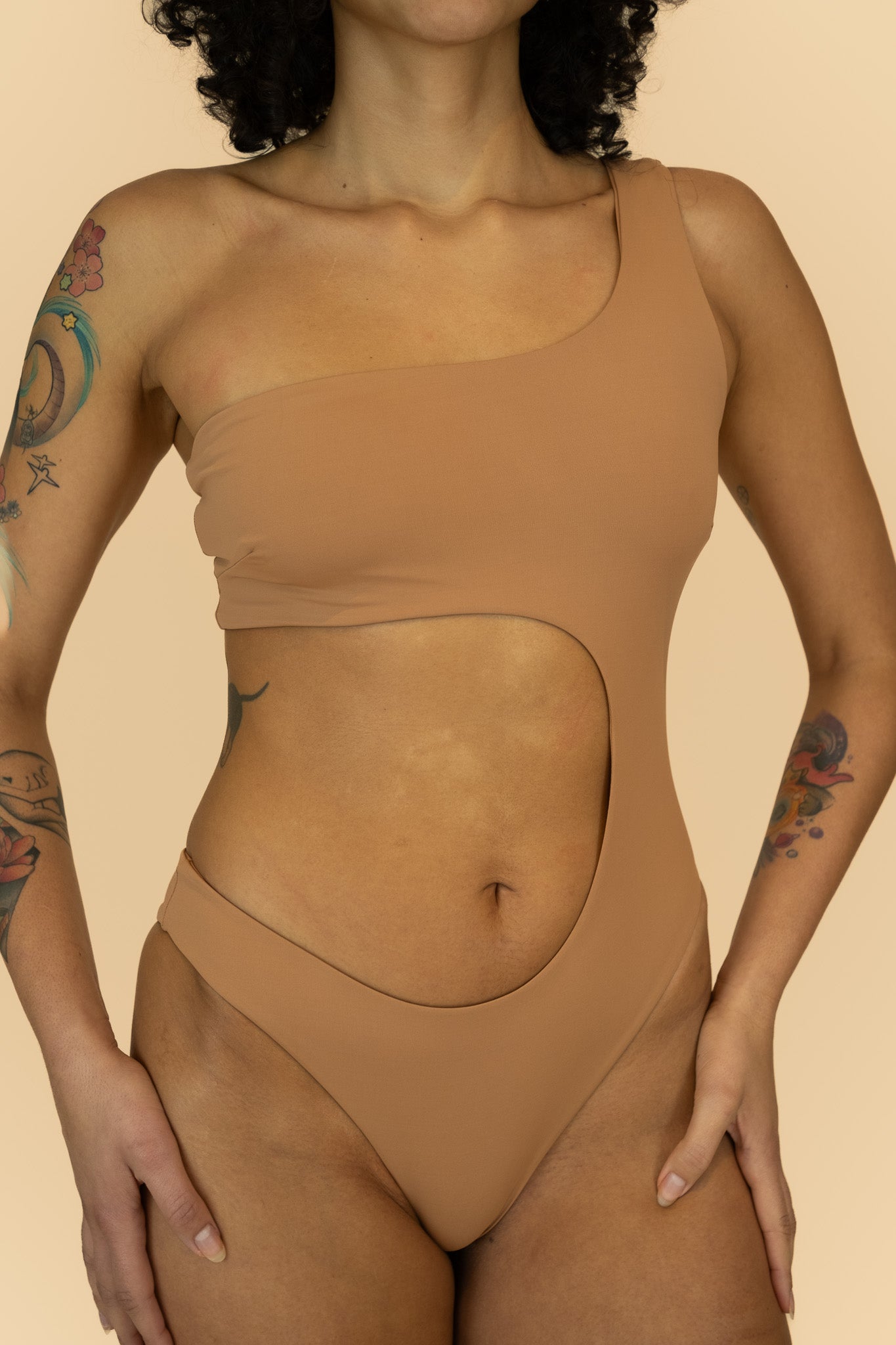 Odara Beige Swimsuit